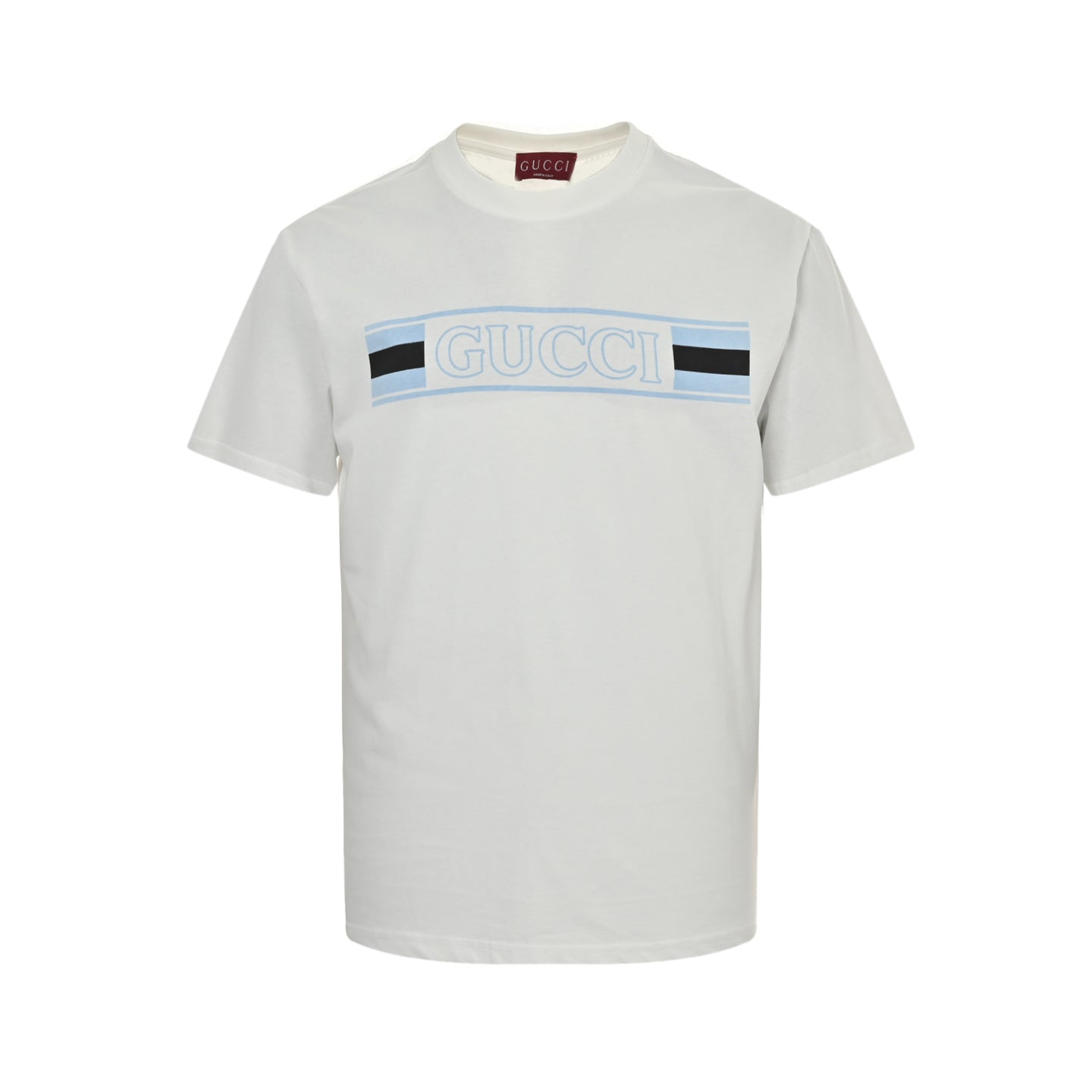 Hollow letter logo printed short sleeves