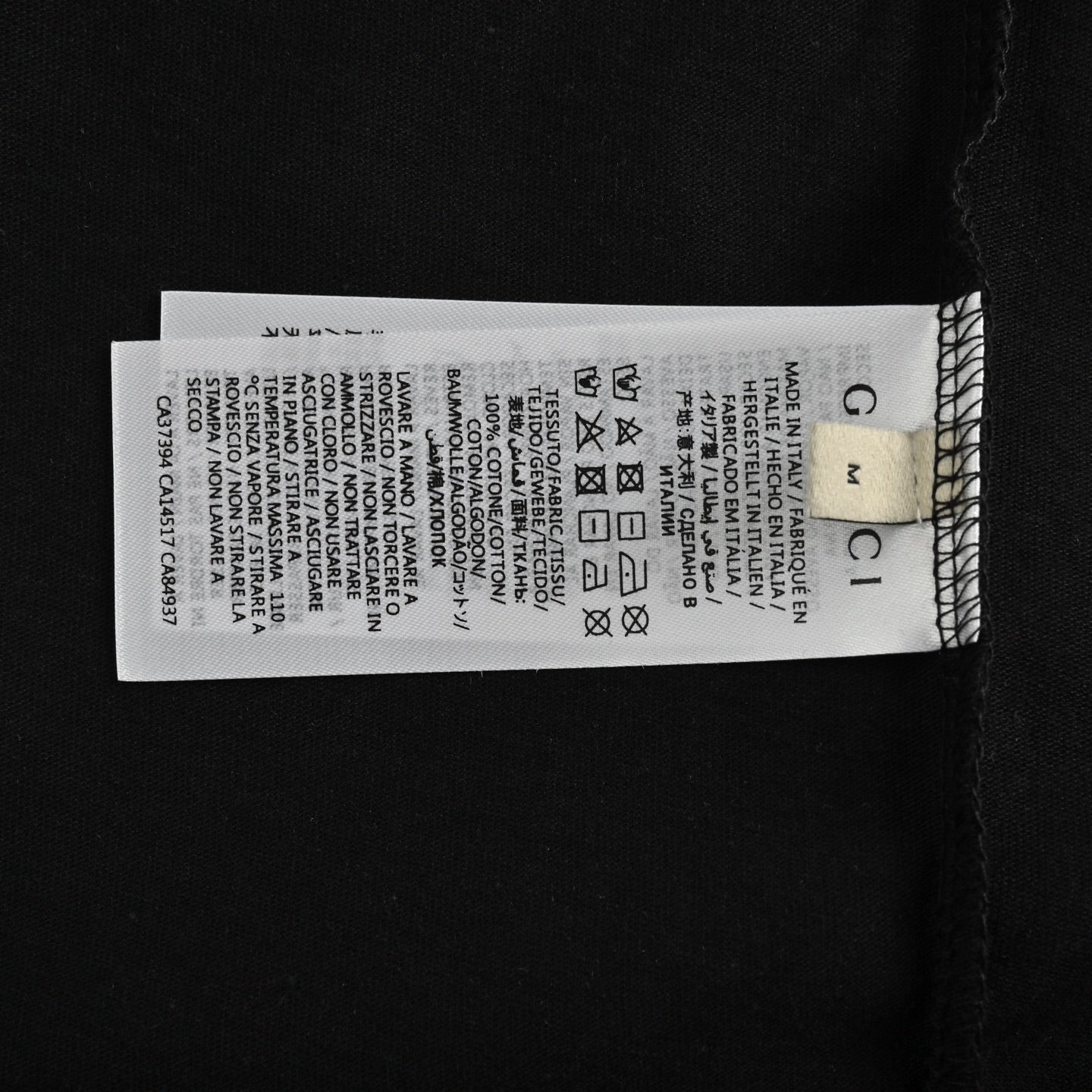 Hollow letter logo printed short sleeves