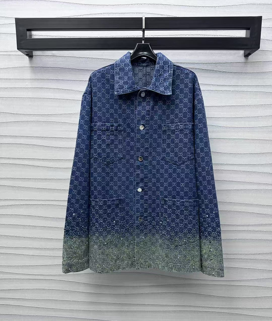 2025 new jacquard denim jacket