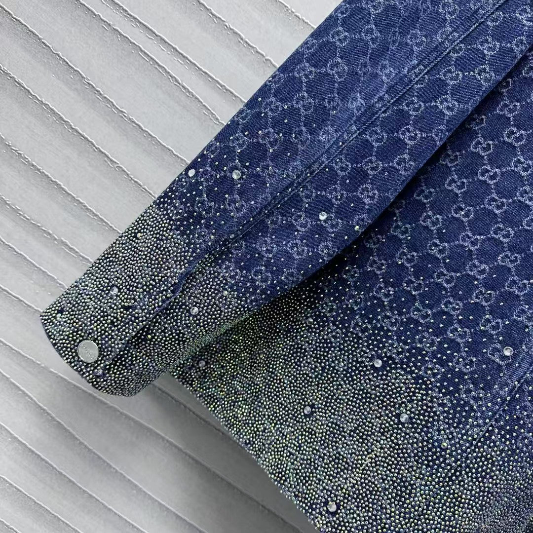 2025 new jacquard denim jacket