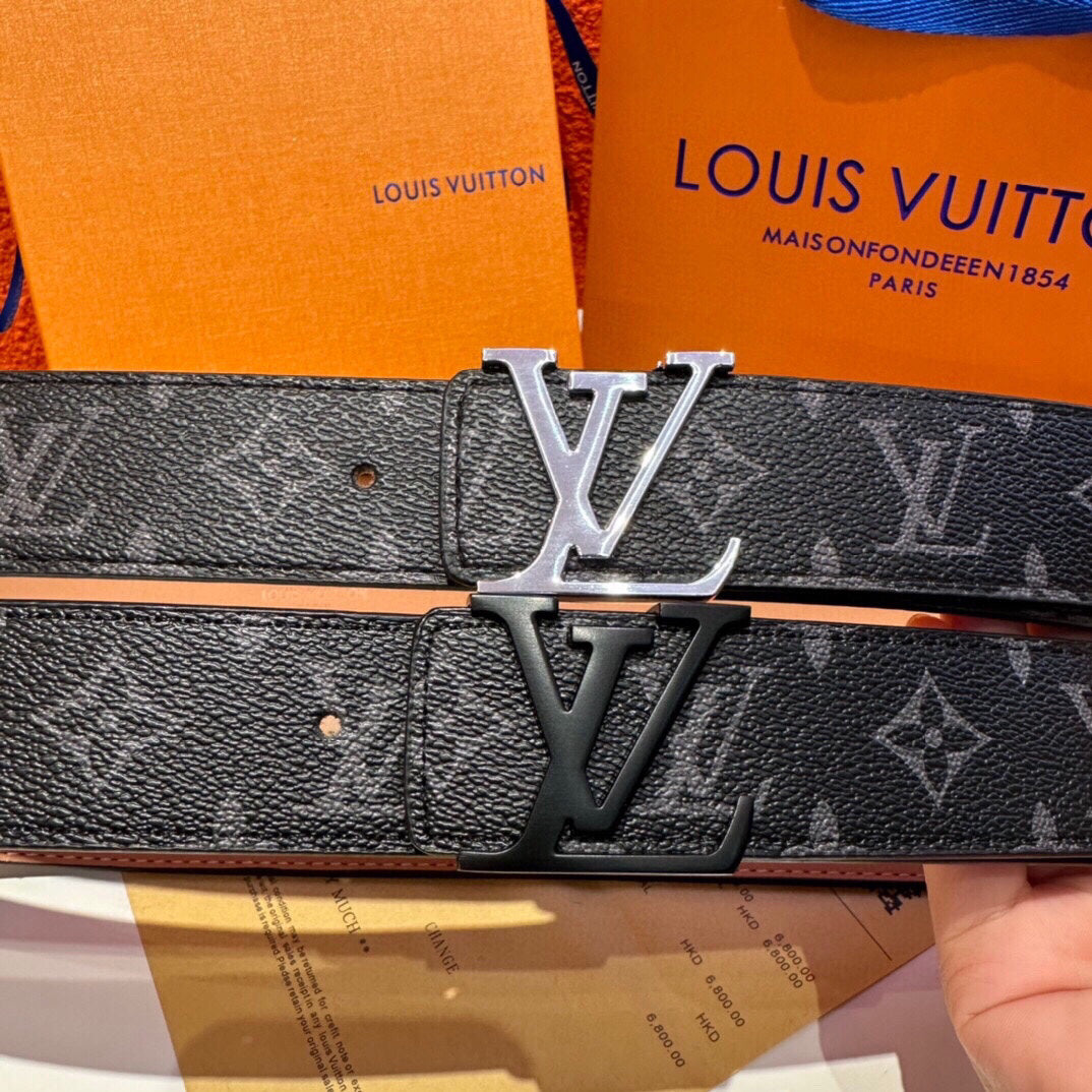 Classic black floral belt