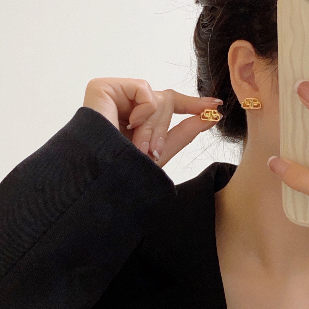 logo earrings