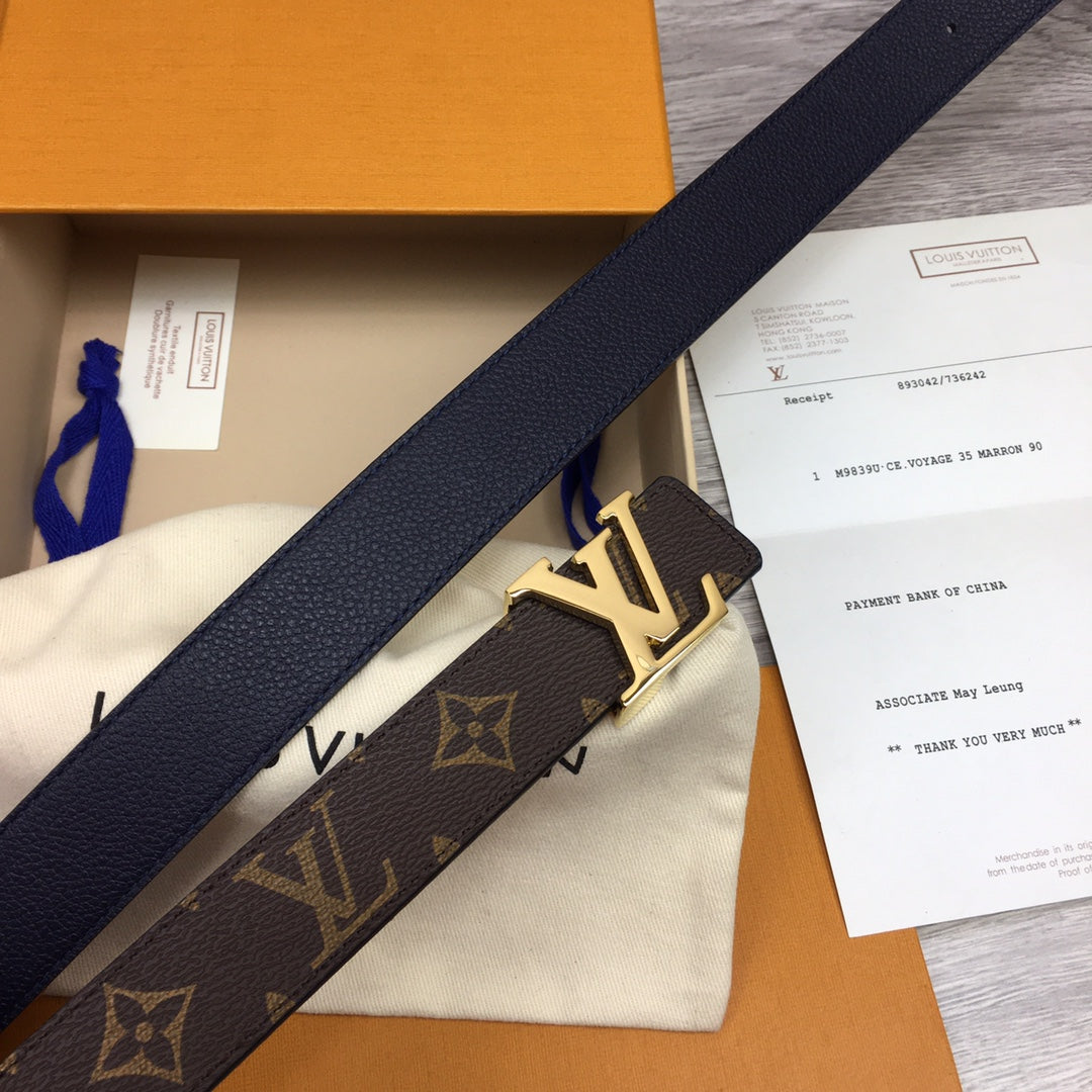Classic letter buckle, double-sided