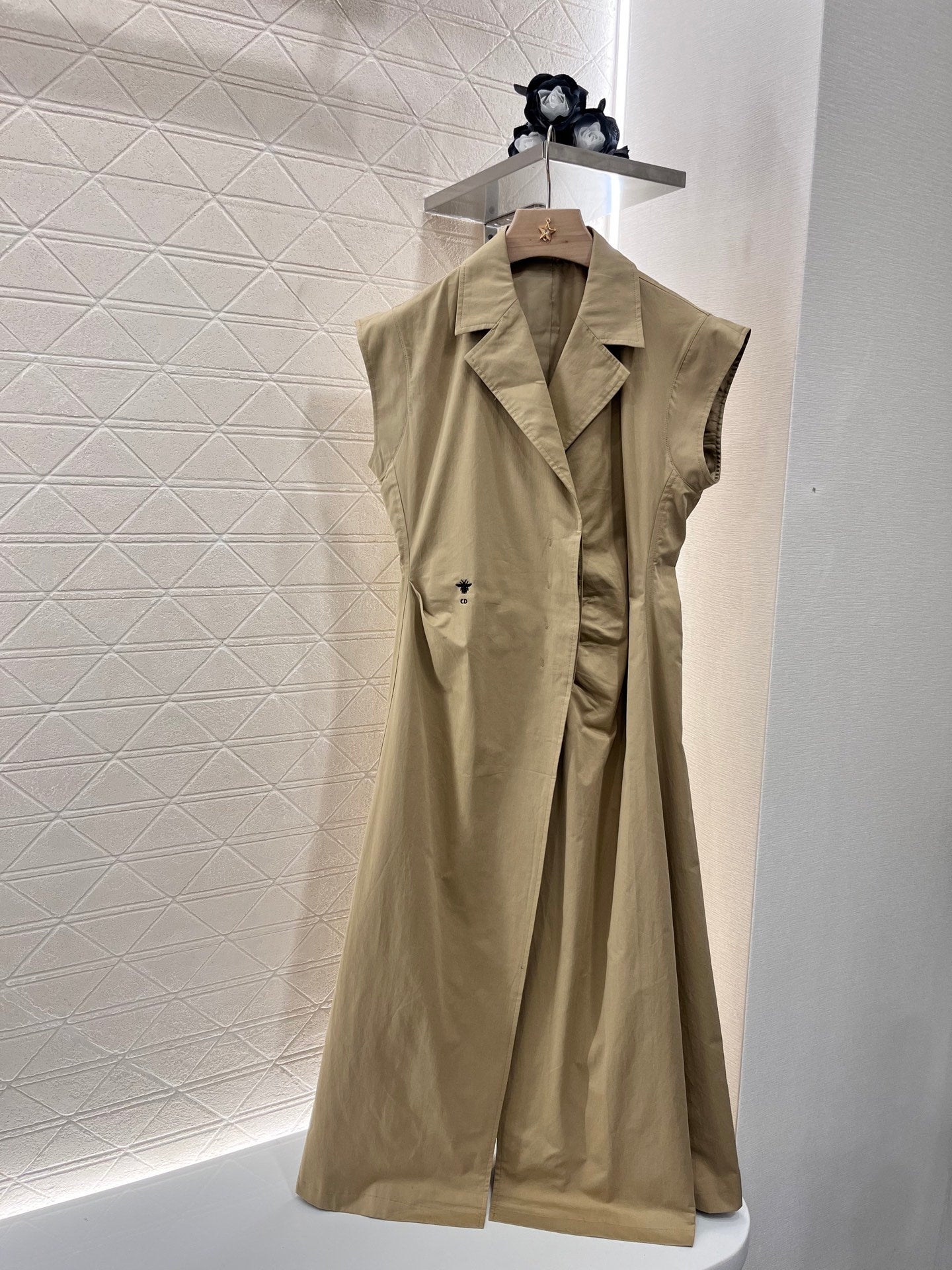 Button-down vest dress