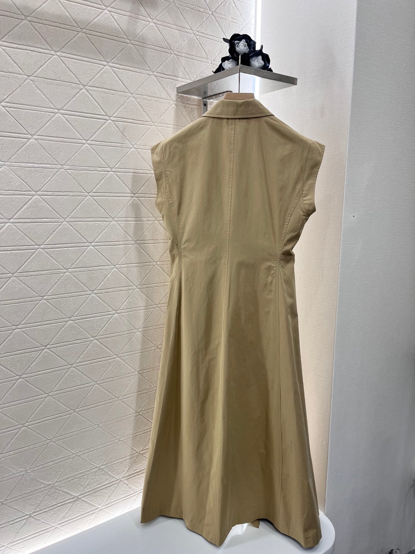 Button-down vest dress