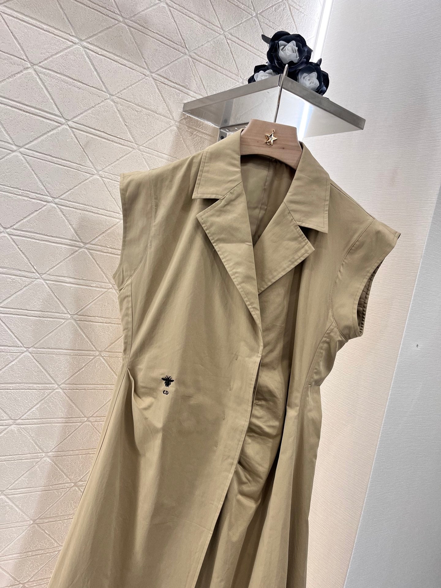 Button-down vest dress