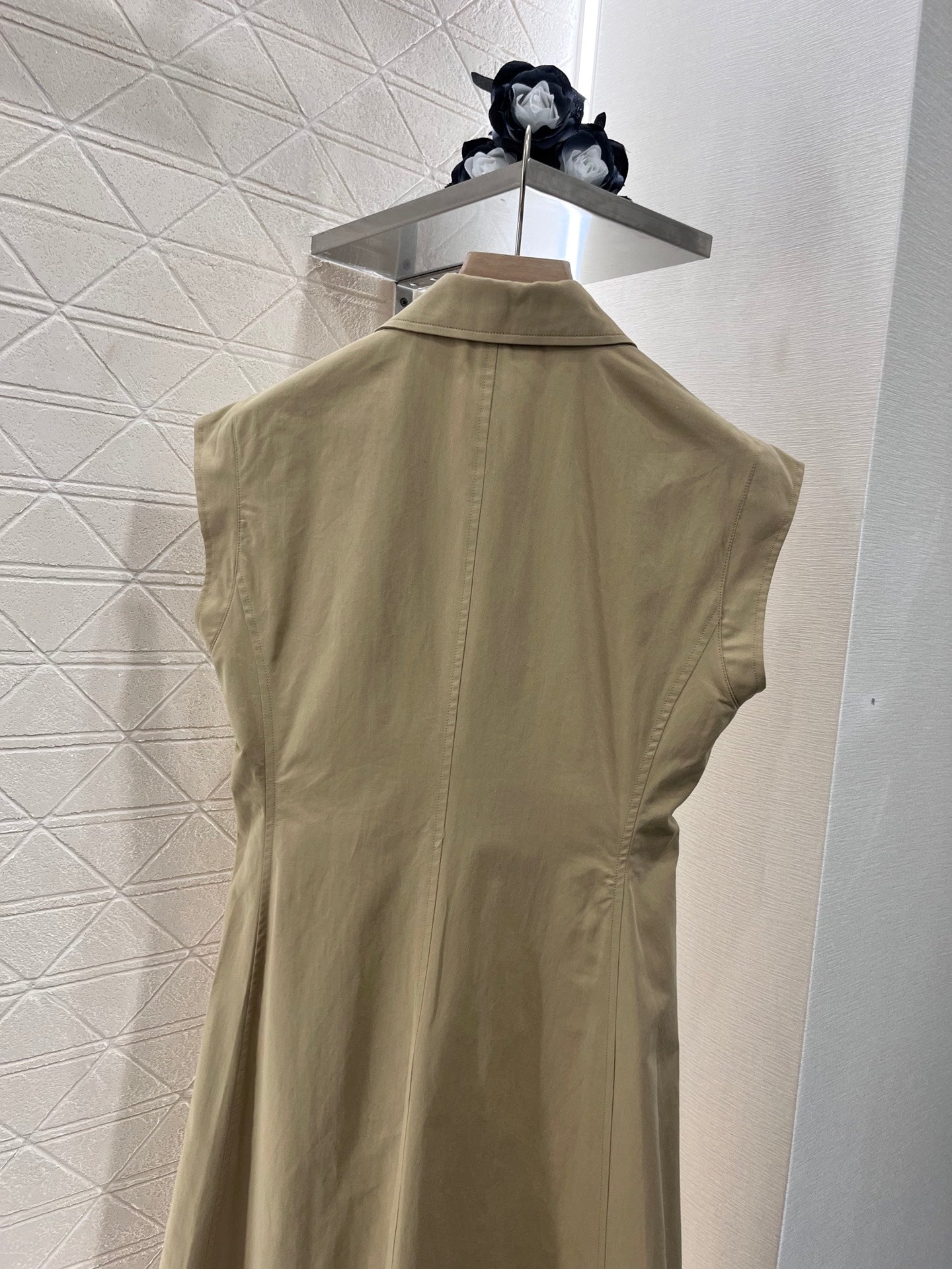 Button-down vest dress