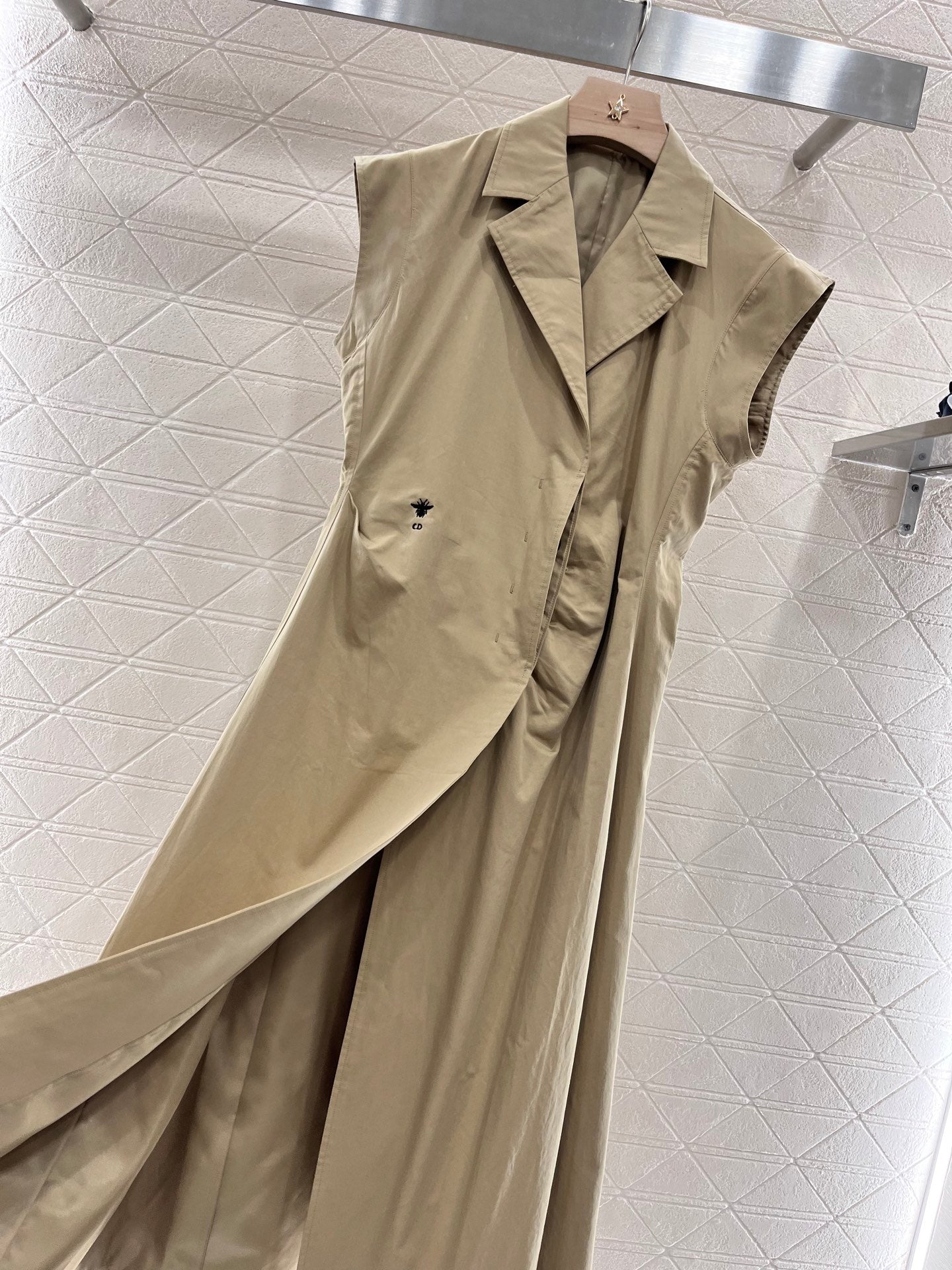 Button-down vest dress