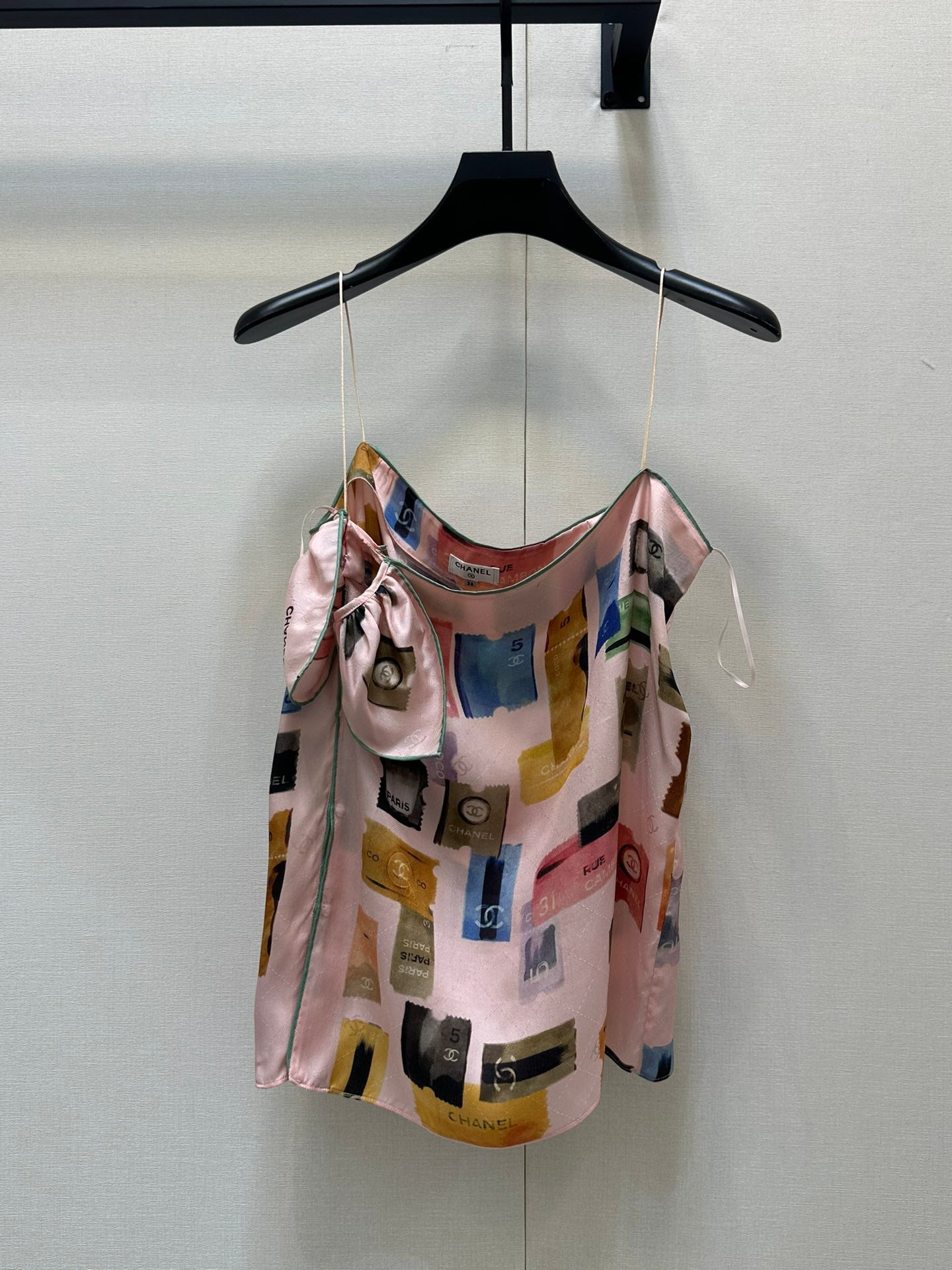 c 25 New silk printed tank top