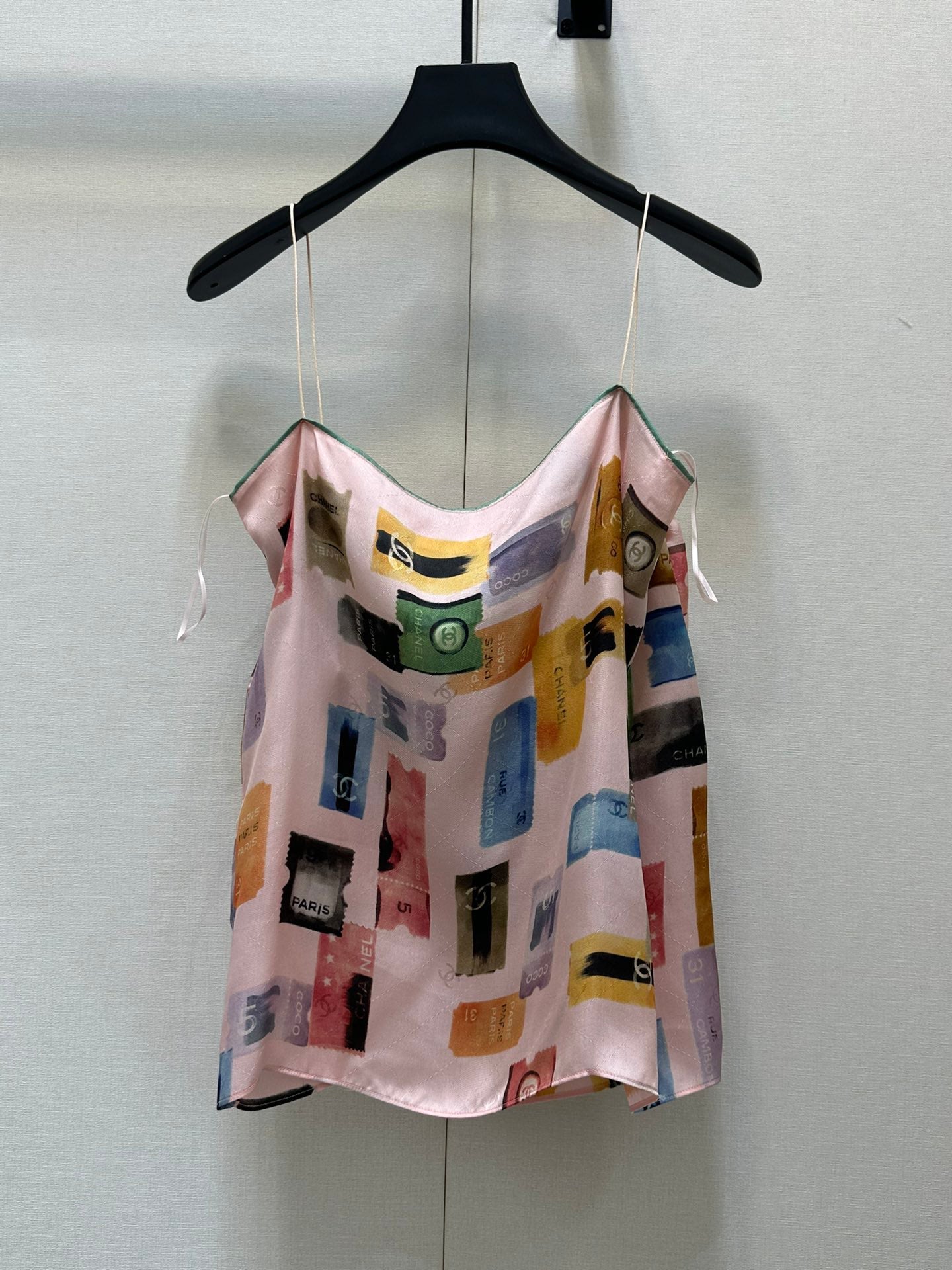 c 25 New silk printed tank top