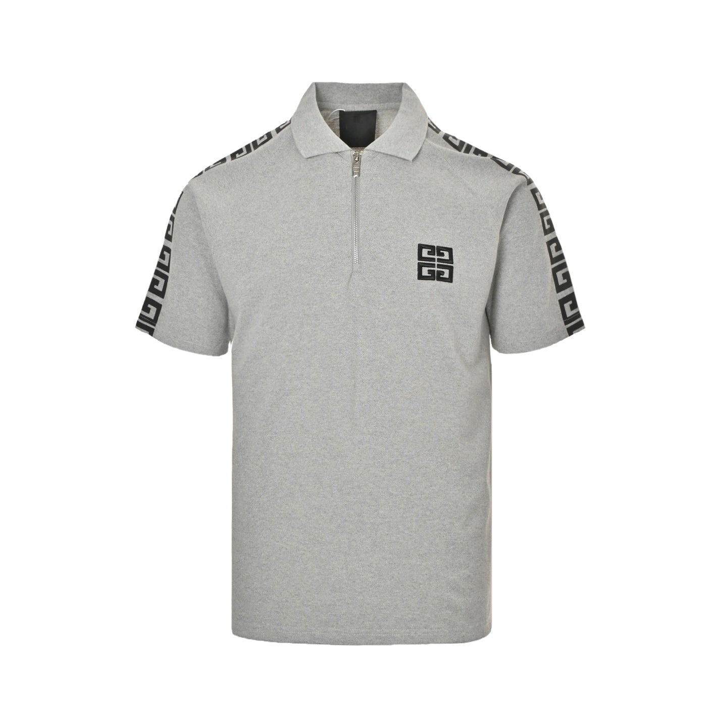 Half-zip chest logo short sleeves