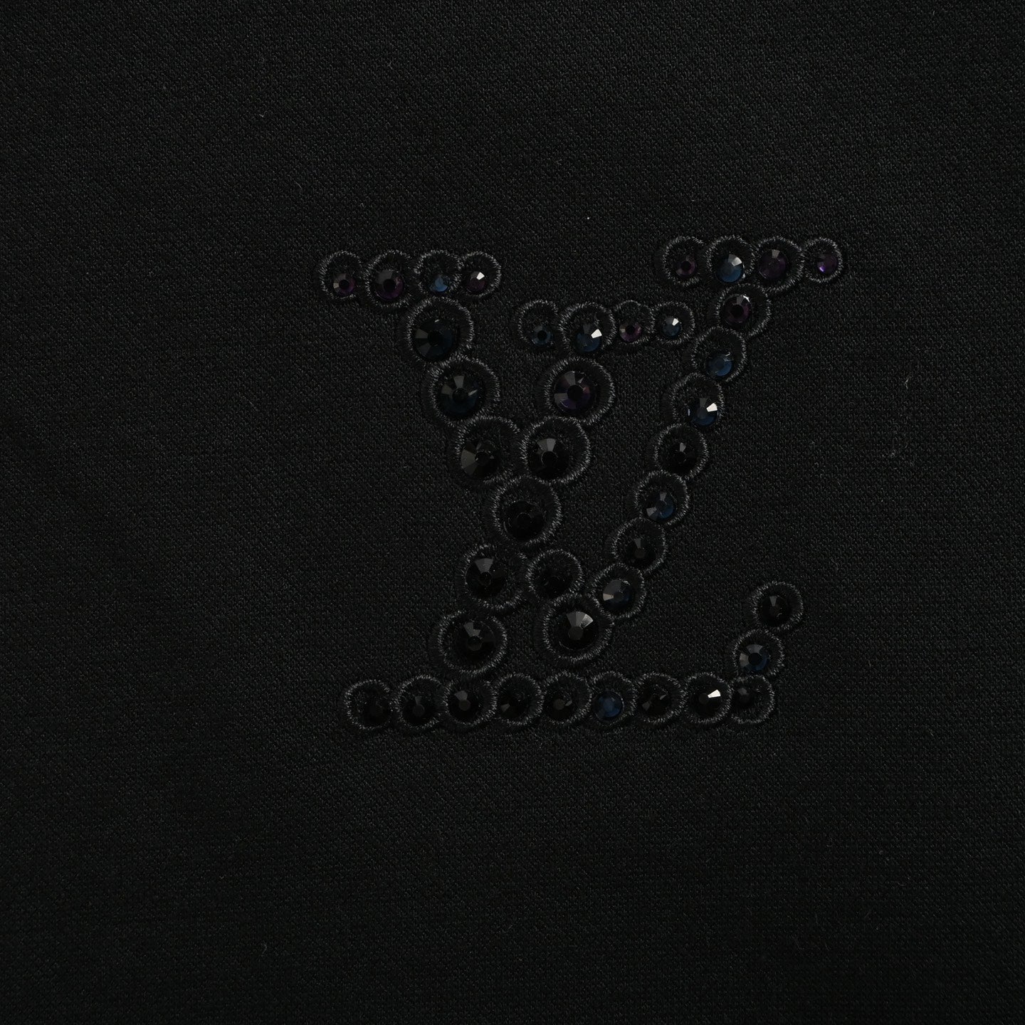 25ss rhinestone embellished short sleeves