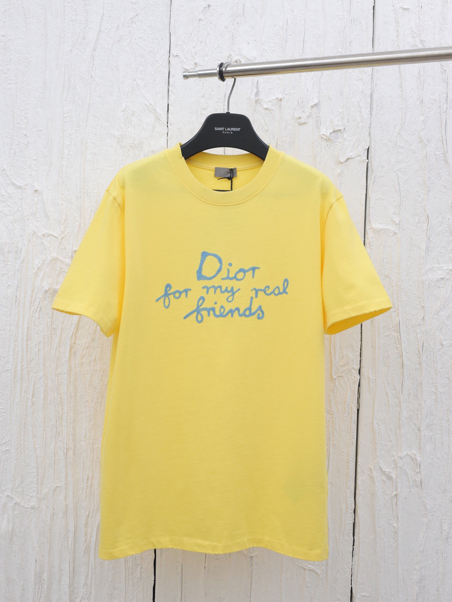 D 25 Spring and summer new letter embroidery logo short sleeved T-shirt