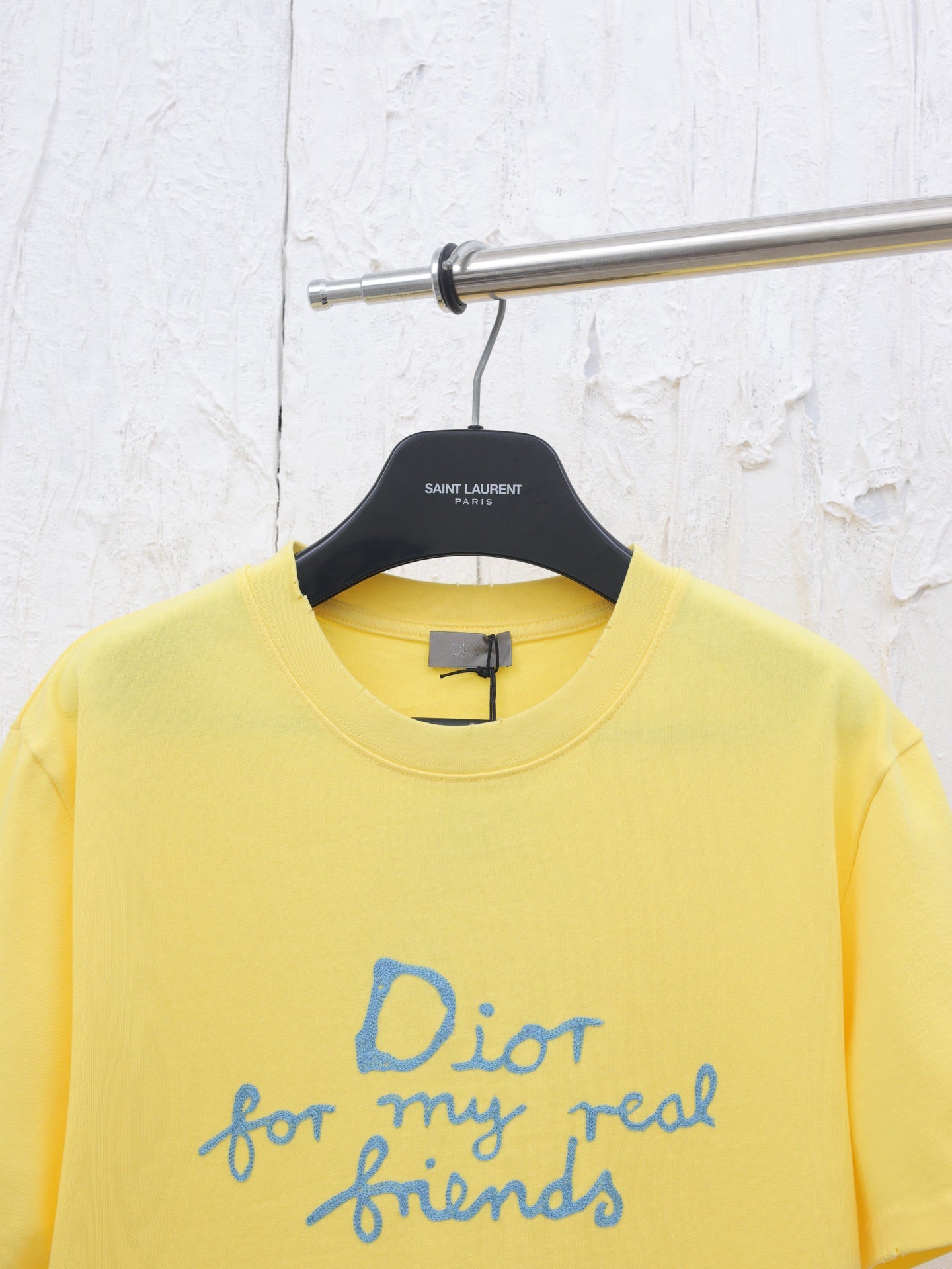D 25 Spring and summer new letter embroidery logo short sleeved T-shirt