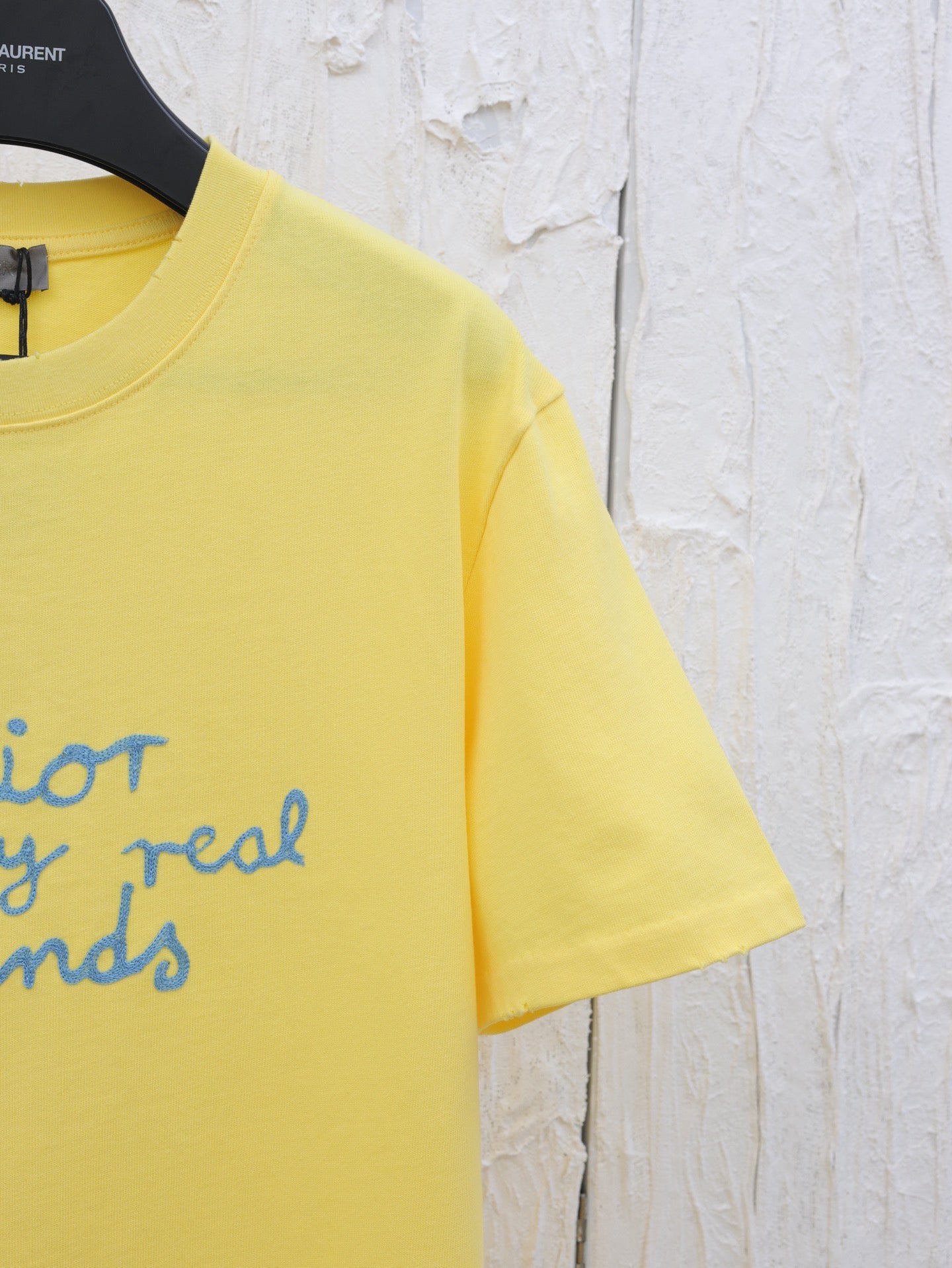 D 25 Spring and summer new letter embroidery logo short sleeved T-shirt