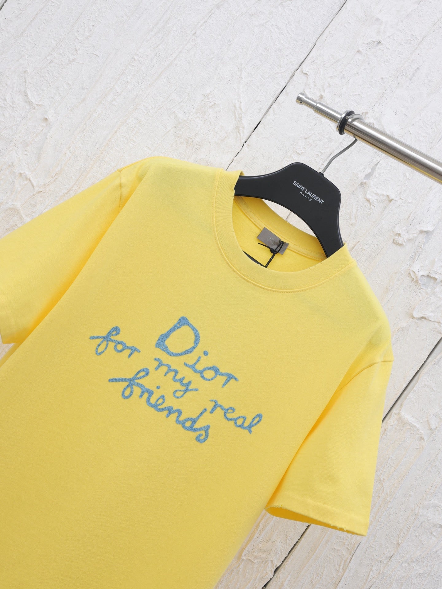D 25 Spring and summer new letter embroidery logo short sleeved T-shirt