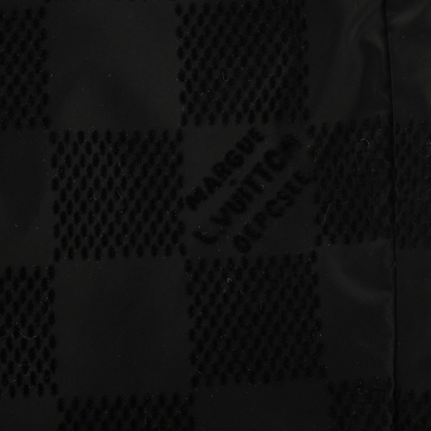 Flocked checkerboard trousers set