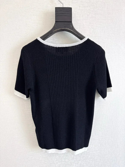 Knitted LOGO T-shirt