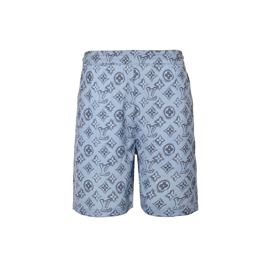 24ss full print floral silk set beach shorts