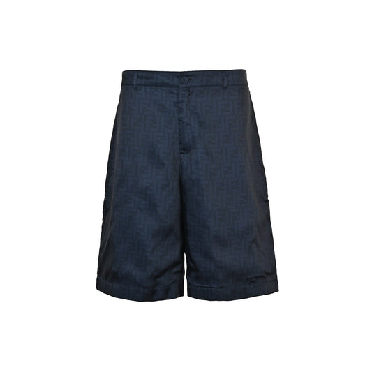 25ss full width FF jacquard dark pattern set shorts
