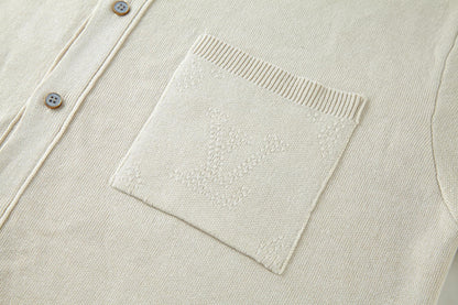 25ss jacquard knit shirt
